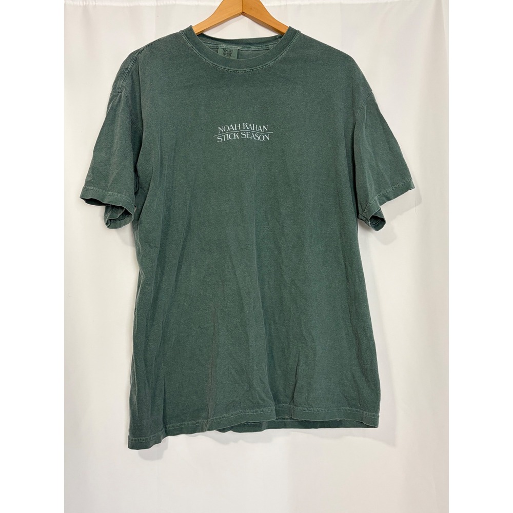 Noah Kahan Stick Season Tour Shirt Comfort Colors Green XL Graphic Tee